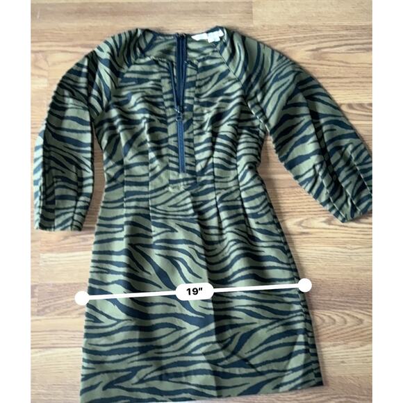 VERONICA BEARD Navi Olive green Black Animal Print Mini size 2 / xsmall - Picture 11 of 12